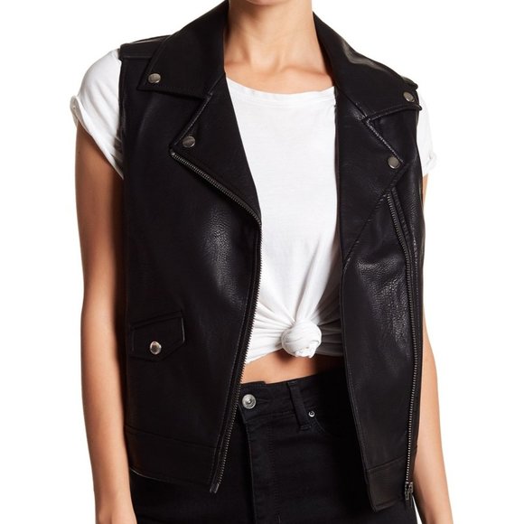 free press Jackets & Blazers - NWT - Free Press Faux Leather Vest